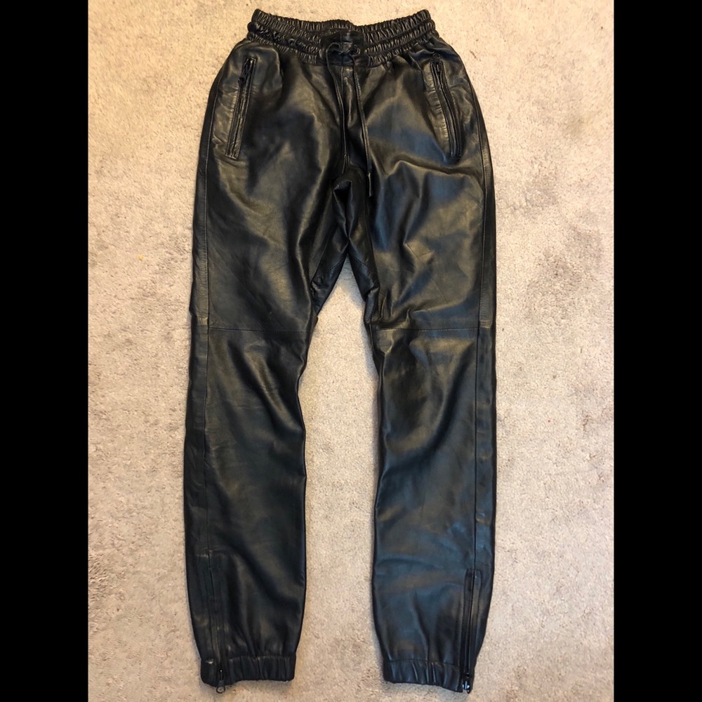 Authentic Leather Joggers